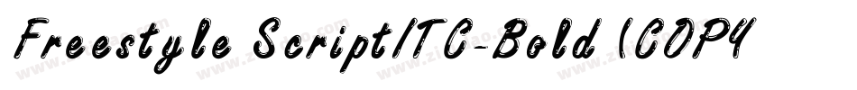 Freestyle ScriptITC-Bold (COPY 6)字体转换